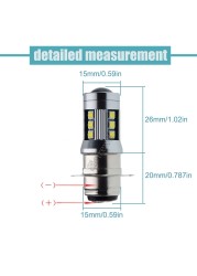 2 قطعة H6M P15D-25-1 PX15D T19 Led مصباح أضاءه أمامي شعاع مزدوج دراجة نارية كشافات سكوتر سرعة الدراجة النارية 6 فولت 12 فولت 1000Lm 6000K