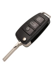 315/433/868MHz 8E0837220Q 8E Electronic Chip 8E0 837 220 Q/M/T/R Af Flip 3 Button Remote Car Key Fob for Audi A6L Q7