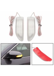 Amber LED Car Side Mirror Turn Signal Indicator Universal 2pcs Car Automatic Turn Signal Light Car Decorative Accessories