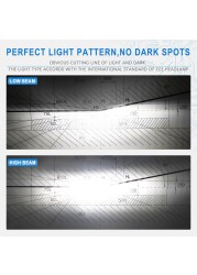 /HL LED H4 سيارة مصباح أضاءه أمامي 6500K 16000LM مصباح ليد شعاع عالية + شعاع منخفض H4 LED لمبة استبدال مصباح للدراجات النارية 12 فولت