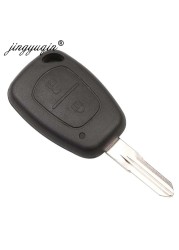 jingyuqin 2 Button Car Remote Key 433mhz ID46 Transmister Chip For Renault Traffic Master Vivaro Movano Kangoo Ne73 VAC102 Blade