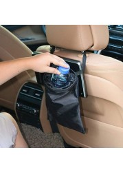 Car Seat Back Garbage Holder Auto Trash Can Seat Back Garbage Bag Cannot Disposal Trash Garbage Waste Bin Auto Trash Can