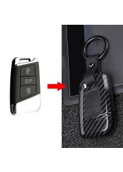 ABS Plastic + Silicone Car Key Case For Skoda Superb A7 Kodiaq For VW Magotan Passat B8 VW Golf Gte Tiguan MK2 Accessories