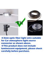 3mm Fiber Optic Neon Wire Extension Strip Light Invisible Guide Accessories for Car Interior Ambient Lighting Equipment