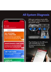 Thinkcar Thinkdiag Old Version V1.23.004 All Software 1 Year Free 15 Reset ECU Coding OBD2 Code Reader Scanner Tool PK Easydiag