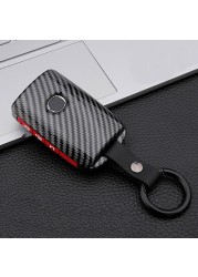 Carbon Fiber Silicone Car Key Cover Case For Mazda 3 Alexa CX4 CX5 CX8 2019 2020 Auto Remote Smart Protective Shell Accessories