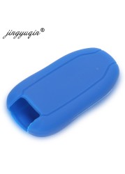 jingyuqin Rubber Solf Car Key Protective Case Case Holder For Tesla Model X & S Keyless Cover