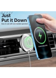 15W for iPhone 13 12 Wireless Charger Car Phone Holder for iPhone 13 12 Pro Max Mini Magsafe Cradle Wireless Car Charger Phone Mount