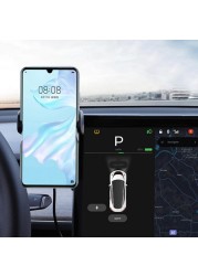 For Tesla Model 3 ModelY Car Phone Holder Wireless Charger Glasses Holder For Tesla Model3 Phone Bracket Car Interior Accessories