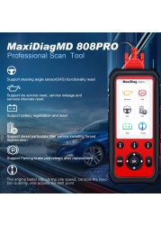 Autel Maxidiag MD808 Pro All System OBDII Scanner Oil Reset Registration, Parking Brake Pad Relearn, SAS, SRS, ABS, EPB, DPF, BMS