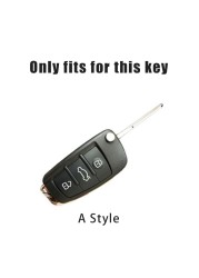 TPU Car Key Cases Cover Shell For Audi A3 A4 A5 C5 C6 8L 8P B6 B7 B8 C6 RS3 Q3 Q7 TT 8L 8V S3 Interior Accessories Keychain