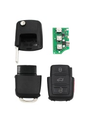 3+1 Button 315MHZ ID48 Chip Folding Flip Key Remote Control Transmitter for VOLKSWAGEN Golf CC Rabbit 1K0 959 753P 1K0959753P