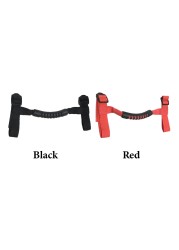 4pcs Adjustable Strap Easy to Install Driving Roll Bar Knob Stable Car Interior Auxiliary Replacement Parts For Jeep BJ40