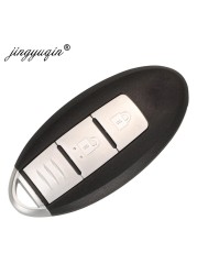 jingyuqin 3/4BTN Car Remote Key Shell For Nissan Cube Juke Versa Note X-trail Qashqai Sunny Juke Altima Tiida Murano Old Maxima