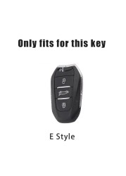 PU Car Smart Key Cover Case Remote Key Covers Shell For Peugeot 3008 4008 5008 Citroen C4 C4L C6 C3-XR Key Accessories