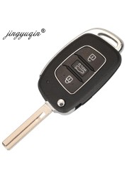 jingyuqin Horizontal Flip Remote Car Key Shell For Hyundai Solaris Creta Ix25 Kona Tucson Sonata I40 Elantra Ix35 I20 Ix45 2019