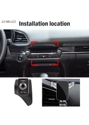 Car Mobile Phone Holder For Mazda CX30 CX 30 2020 Special Air Vent GPS Mounts Holder Gravity Navigation Bracket Car Accessories