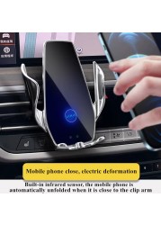 For BMW X3 X4 IX3 2022 Car Phone Holder Air Vent Wireless Charger 360 Rotating Navigation Bracket Support GPS