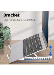 2 in 1 Anti-Slip Foldable Desktop Stand Support Adjustable Riser Portable Tablet Desk Stand Bracket for Laptop Mobile Phone