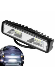 48 واط DRL LED بقعة الفيضانات ضوء العمل Worklight 9-32 فولت 12 فولت إضاءة تشغيل مزودة بإضاءة ليد ل سيارة للطرق الوعرة SUV سيارات شاحنة قذيفة سوداء