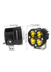 LED Lamp Pods 4000LM Running Lights For Cars 40W Offroad Accessories Auxiliary Lights Fog Lights Led Car Lights