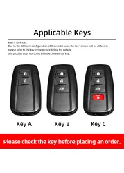 Car Key Cover Shell Bag For Toyota Corolla Camry RAV4 Highlander Avalon C-HR Lion Prado Crown Kluger Wildlander