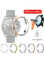 Shockproof Case For Samsung Galaxy Watch 3 45mm 41mm Watch3 Soft TPU Protective Bumper Cases Hollow Watch Frame Accessories