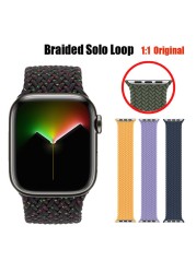 Strap for Apple Watch Band 45mm 41mm 44mm 40mm 42mm 38mm 1:1 Formal Nylon Bracelet iWatch Series 3 4 5 SE 6 7