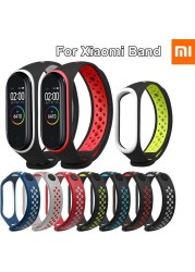 Breathable Strap For Xiaomi Mi Band 4 Silicone Wrist Strap Wristband Bracelet For Xiaomi MiBand 3 4 Miband Replacement Strap