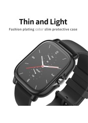 For Amazfit- GTS 2 Full Coverage Protective Case Cover Transparent TPU For Huami Amazfit GTS 2E Smart Watch Protector A1968 A06 21