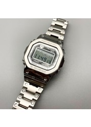 Watch Lens Refit Effect of Refitting for Casio G-shock DW-5600 Series GW-B5600 GB-5600 GWX-5600 DW-5025 Tempered Glass Lens Band