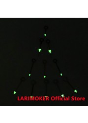 LARIMOKER Light Green GMT Hand Watch Fit Mingzhu DG 3804 Movement