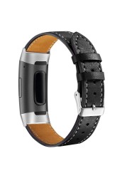 Leather Watch Bands for Fitbit Charge 3 SE, Fitbit Charge 4 Watch Accessories