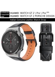 Hight Quality Watch Band Quick Release Soft Genuine Leather Strap for Huawei GT2 Pro ECG 22mm 20mm Mens Smartwatch Accessories