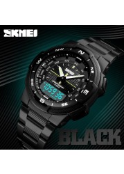 SKMEI-Men's Sport Watch, Men's Wrist Watch, 50m Water Resistant, Digital, Quartz, Dual Time, Military, Climbing & Swimming