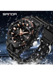 Men Analog Digital Watch Shock Resistant Military Sports Watch Multifunction Wristwatch Waterproof Watch For Man 2022