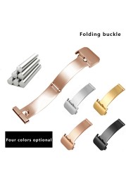 Replacement Leather Strap For Huawei B3/B5 Cowhide Leather Strap With Deployment Buckle