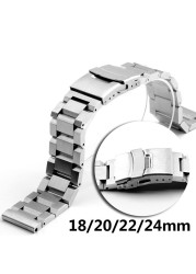 Stainless Steel Metal Men Watch Bracelet Women Solid Brushed Strap Band For Samsung Gear S3 Galaxy Watch 18 20mm 22mm 24mm Strap