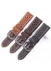 Cowhide Watches 20mm 22mm Genuine Leather Vintage Wrist Strap Strap For Samsung Galaxy Watch 46mm Bracelet