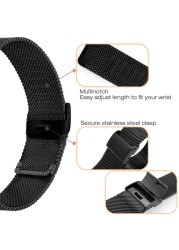 Stainless Steel Strap For Lenovo Watch S2/S2 Pro Smart Band Metal Quick Release Straps For Lenovo S Watch X Plus Correa Wristband