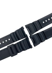 Replacement Watch Strap Silicone Stainless Steel Buckle Sport Breathable Wristband for C asio SGW-100 Series Samrt Watch