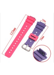 16mm Resin Watch Accessory Strap Case Suitable for Casio G-SHOCK GA2100 2110 Men Women Sports Waterproof Transparent Strap