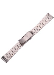 Stainless Steel Watchbands Women Men Bracelet 18mm 20mm 22mm 24mm Silver Straight End Watch Band Strap Watch Accessories