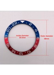 38mm watch strap high quality aluminum bezel insert for 40mm watch accessories inner diameter 30.5mm