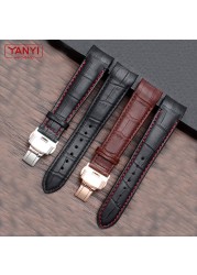 Genuine Leather Curved Bracelet End Watch Strap 20mm For Citizen BL9002-37 05A BT0001-12E 01A Watch Band 21mm Watchband 22mm