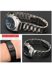 For Swatch Solid Core Metal Bracelet Concave Convex Watch Chain YCS YAS YGS Iron Men and Women Steel Ceramic Watchband