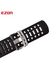 EZON الرياضة ووتش الأصلي سيليكون المطاط حزام مربط الساعة ل L008 T023 T029 T031 G2 G3 S2 H001 H009 T007 T037 T043