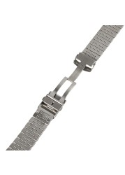 20/22/24mm Black/Silver Soild Stainless Steel Watchband Men Watches Metal Straps Watch Bracelet Replacement Watch Band Luxury