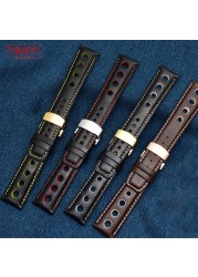 Genuine Leather Bracelet for Tissot Sports Racing Series PRS516 T91 1853 Top Layer Cowhide Watch Band 20mm for Chopin Watchband