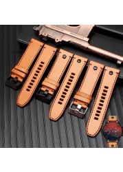 Genuine Leather Watchband for Diesel Watch Strap DZ4476/4482 DZ7408 7406 4318 Strap 22 24 26 28mm Big Size Men Wrist Watch Band